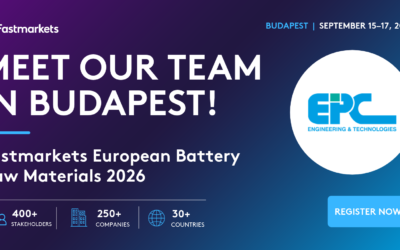 EPC auf der Fastmarkets European Battery Raw Materials 2026 in Budapest